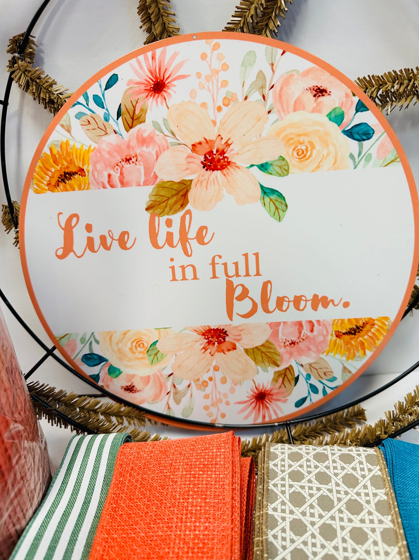 Live Life in Full Bloom DIY Wreath Kit
