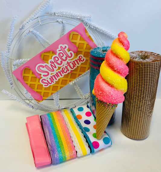Sweet Summertime Ice Cream Wreath Kit