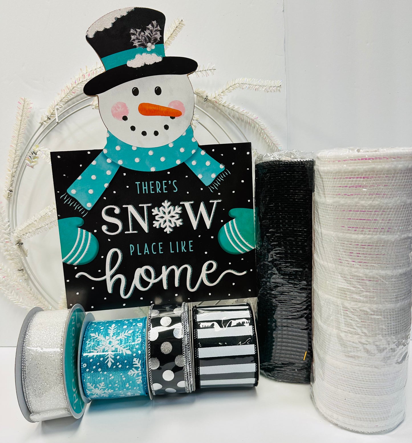 Snowman DIY Wreath Kit
