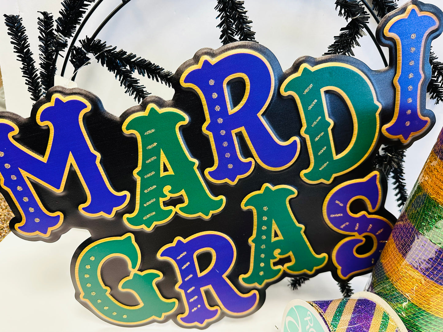 Party Kit - Mardi Gras DIY Wreath Kit