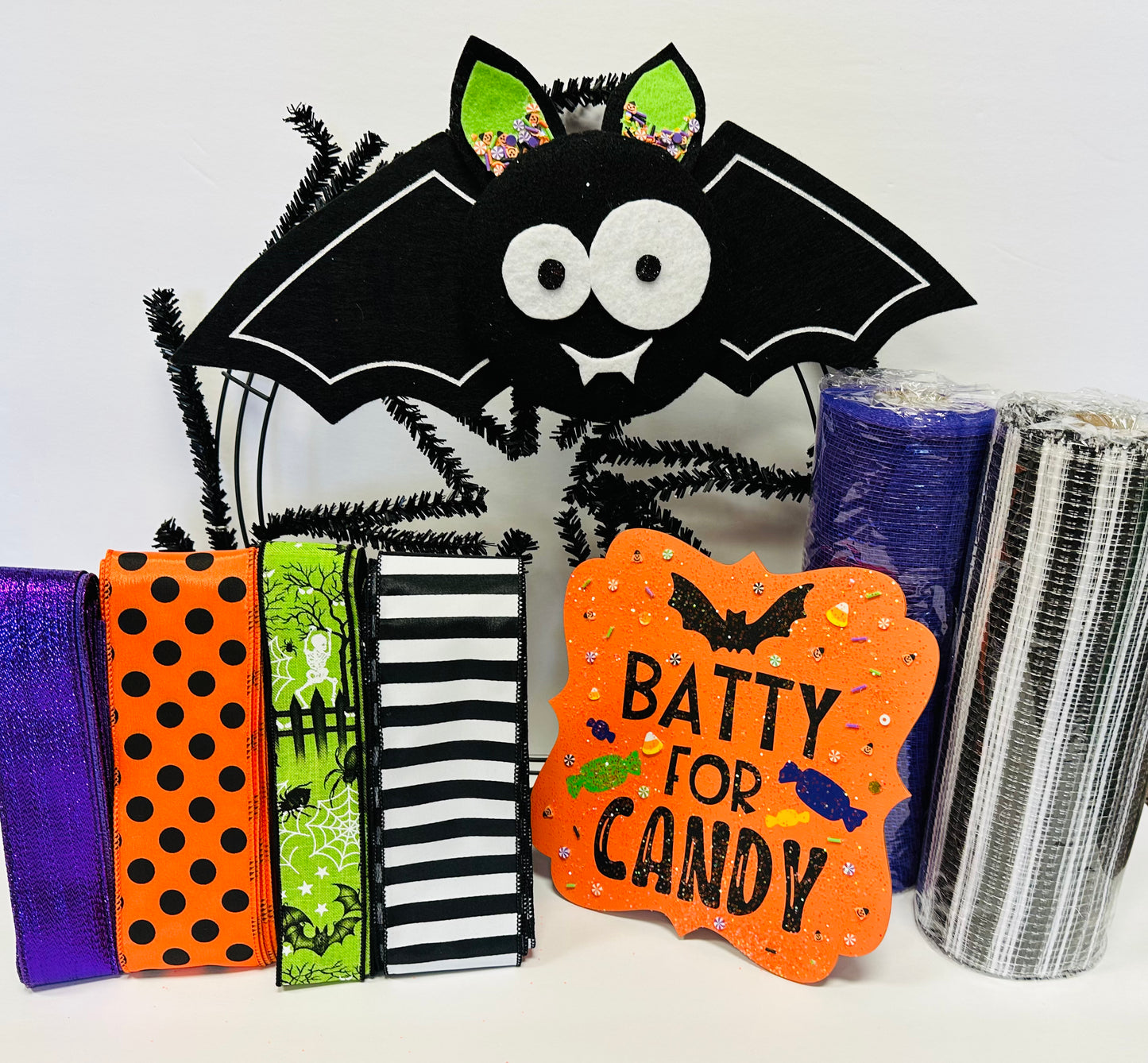 Wreath Kit - Batty for Candy Halloween DIY Wreath Kit