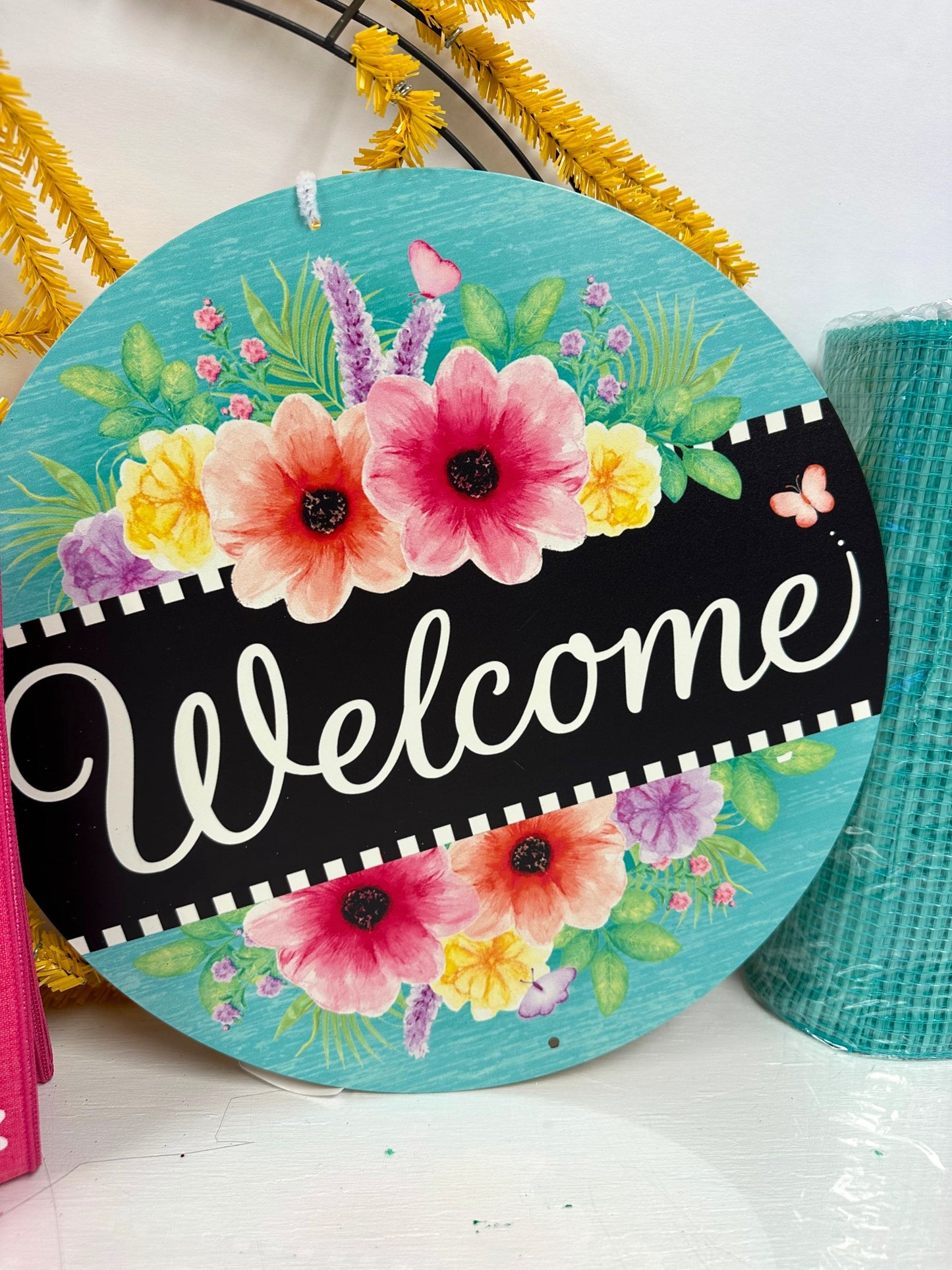 Wreath Kit - Tropical Summer Welcome DIY Kit