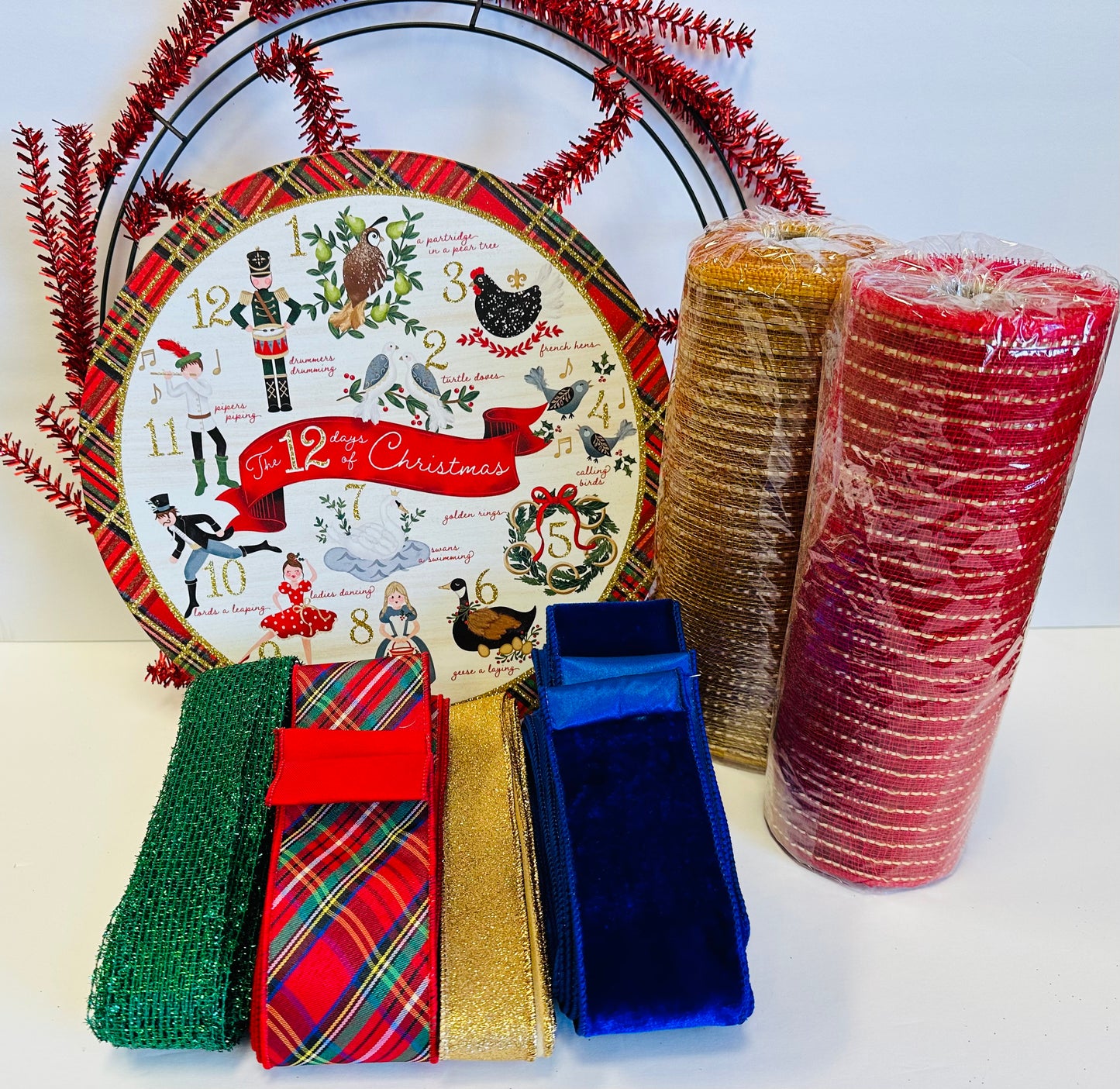 Party Kit - 12 Days of Christmas DIY Wreath Kit