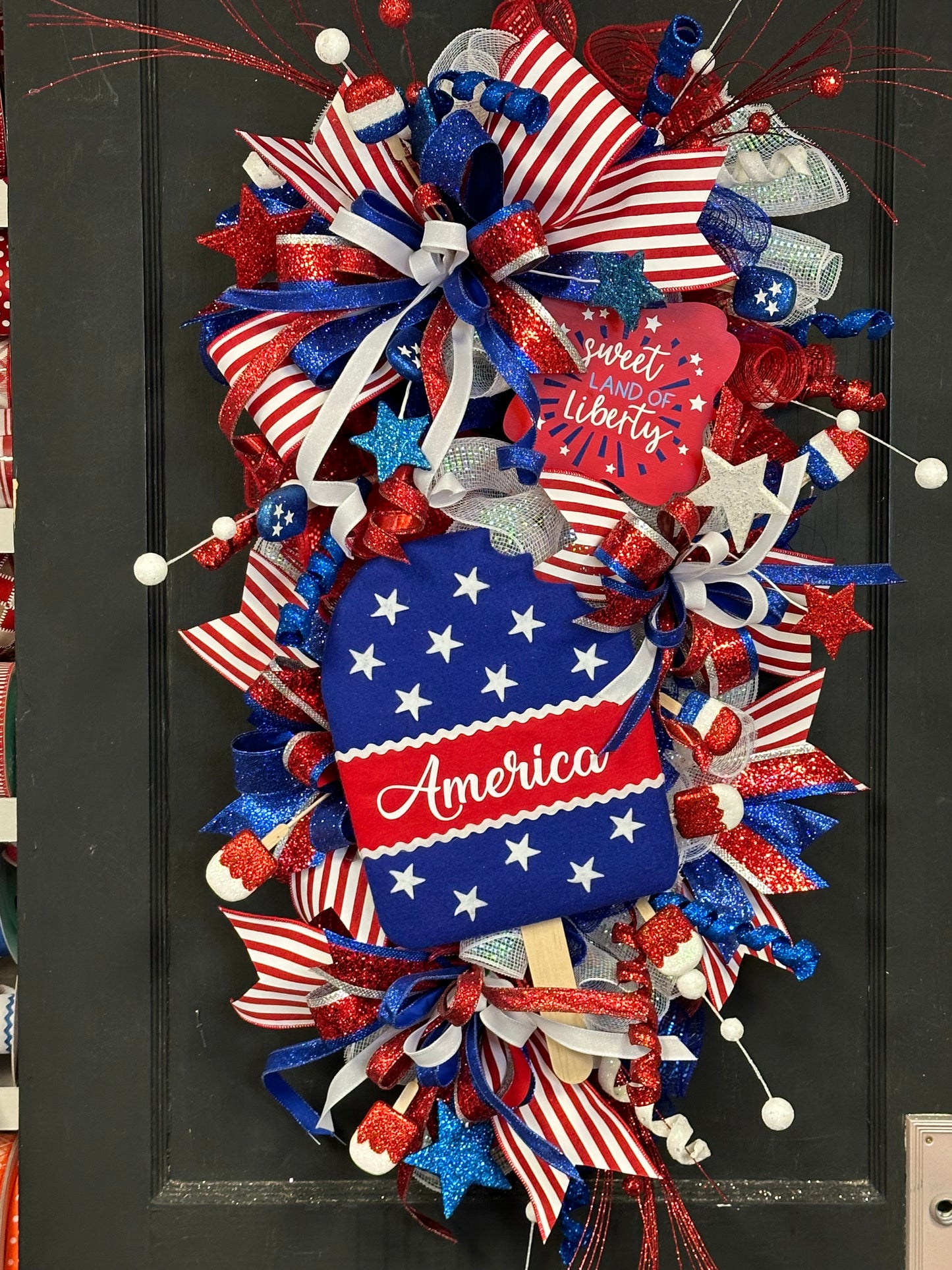 Patriotic Popsicle Wreath Attachment