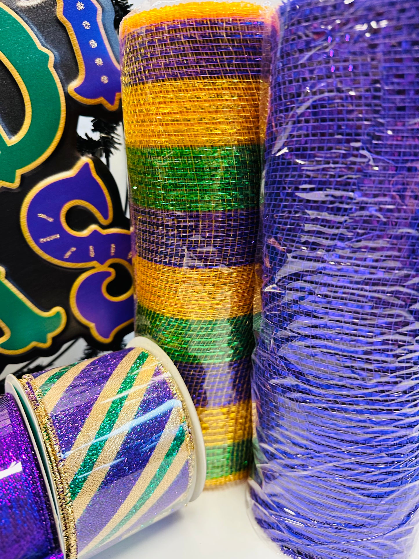 Party Kit - Mardi Gras DIY Wreath Kit