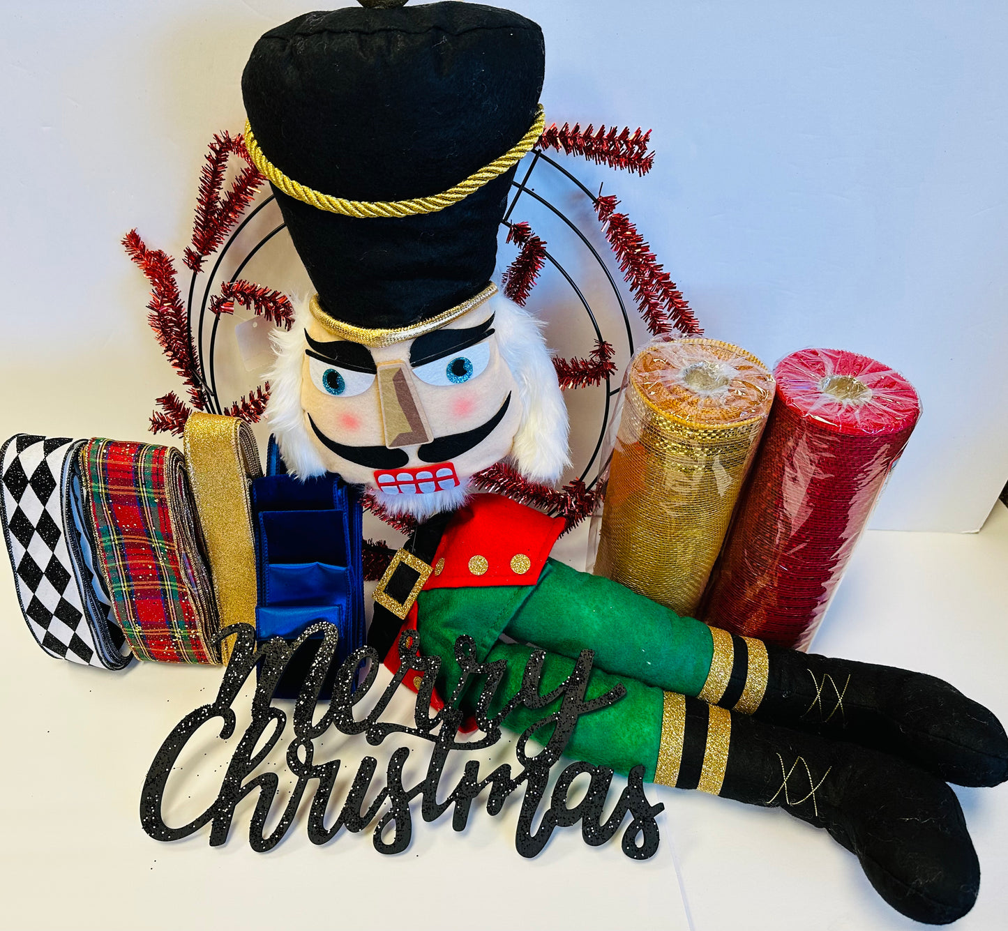 Party Kit - Plush Nutcracker DIY Wreath Kit
