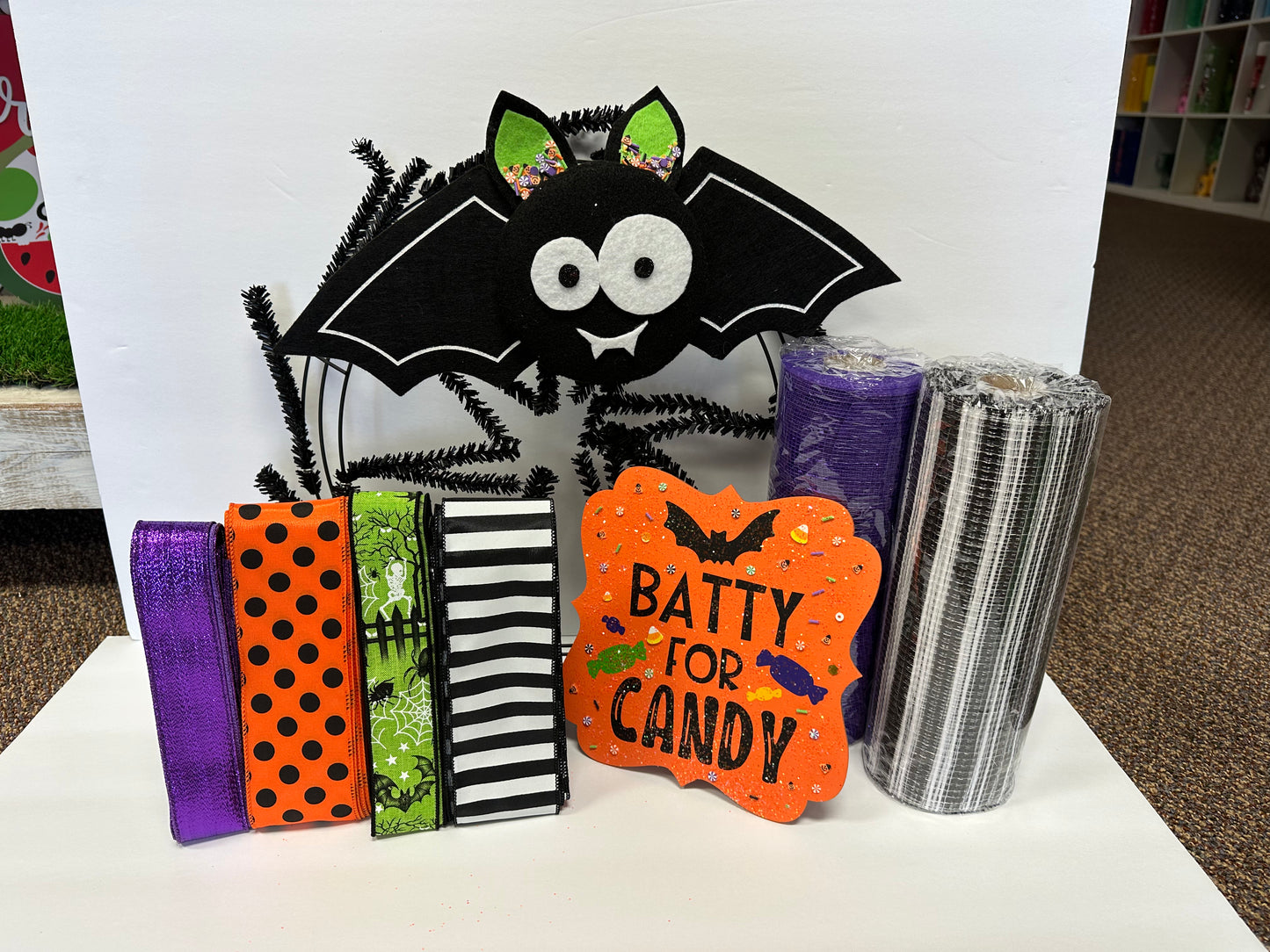 Wreath Kit - Batty for Candy Halloween DIY Wreath Kit