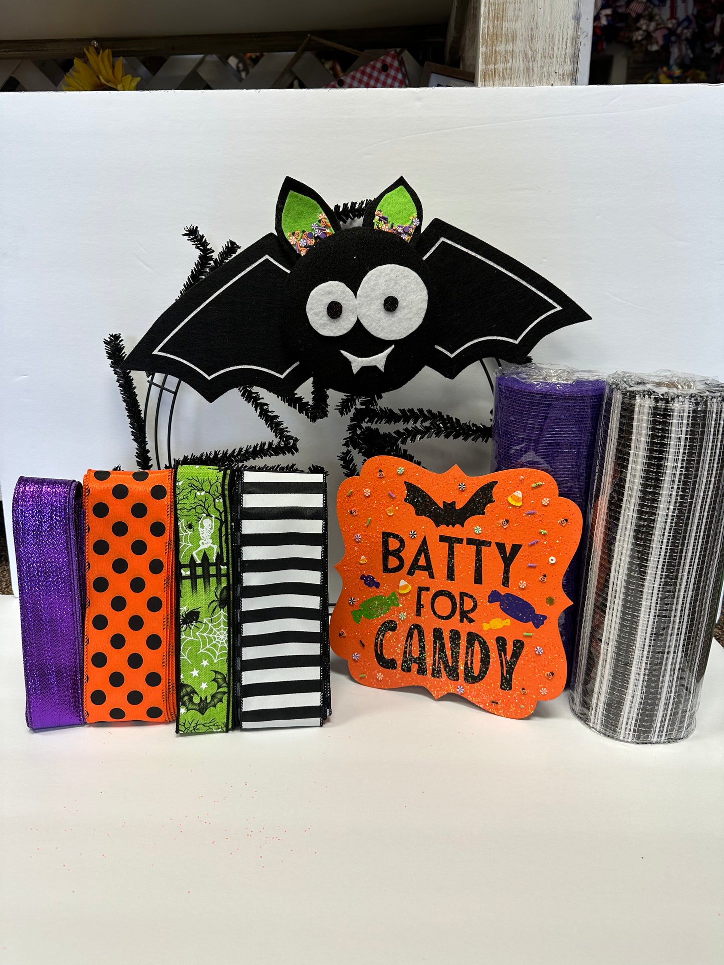 Wreath Kit - Batty for Candy Halloween DIY Wreath Kit