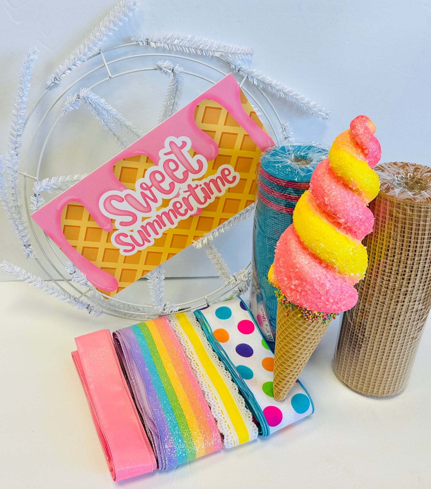 Sweet Summertime Ice Cream Wreath Kit