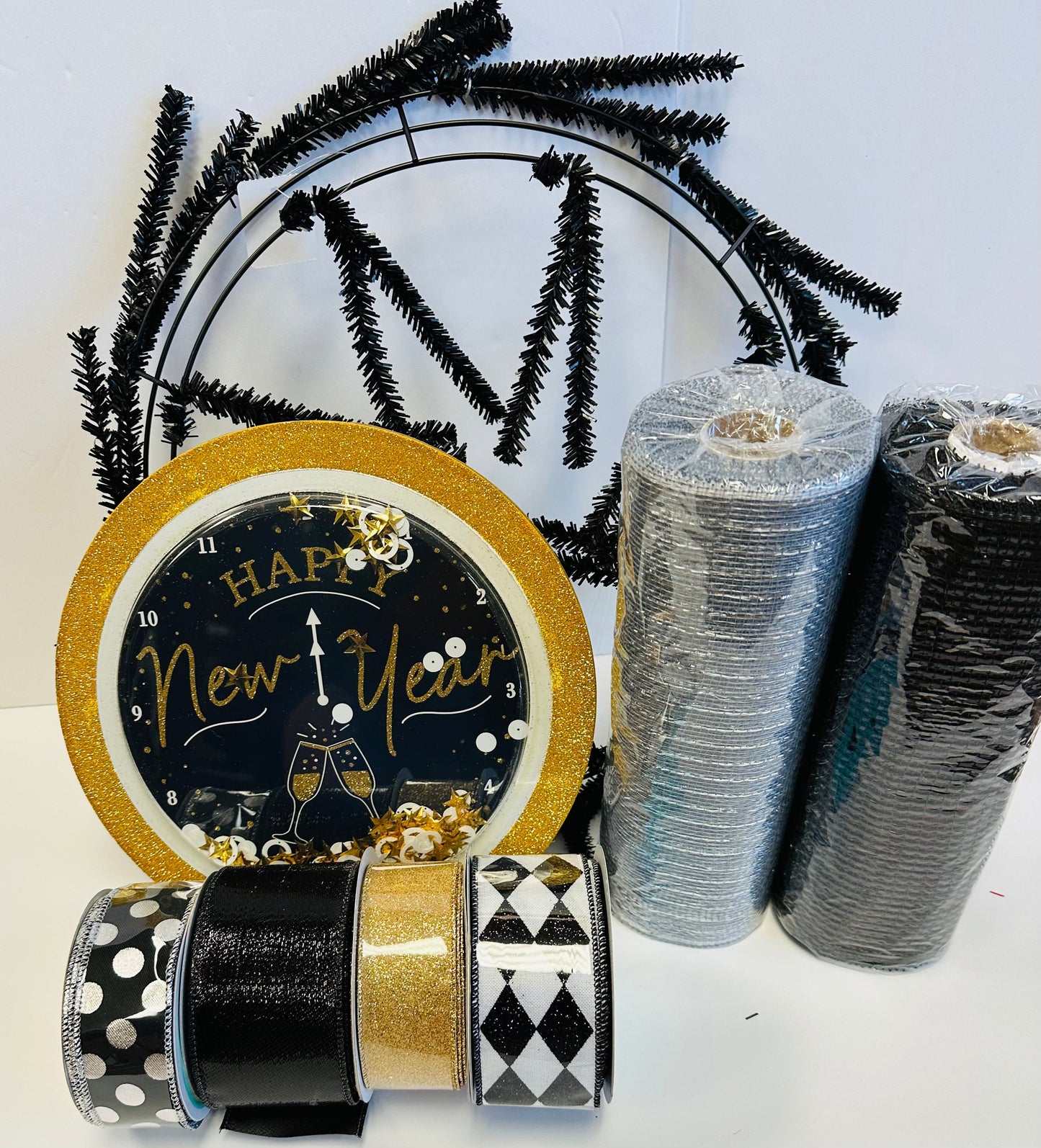 Wreath Kit - Happy New Year! DIY Wreath Kit