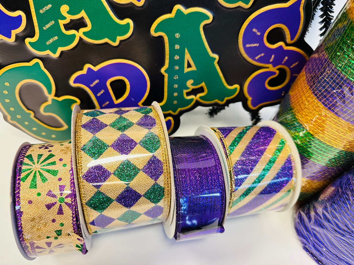 Party Kit - Mardi Gras DIY Wreath Kit