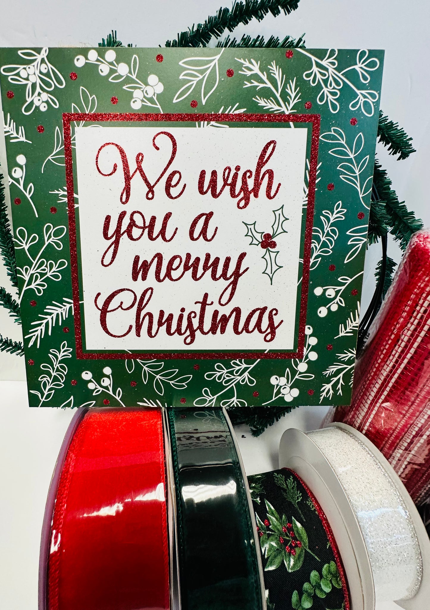 Party Kit - We Wish You a Merry Christmas DIY Wreath Kit