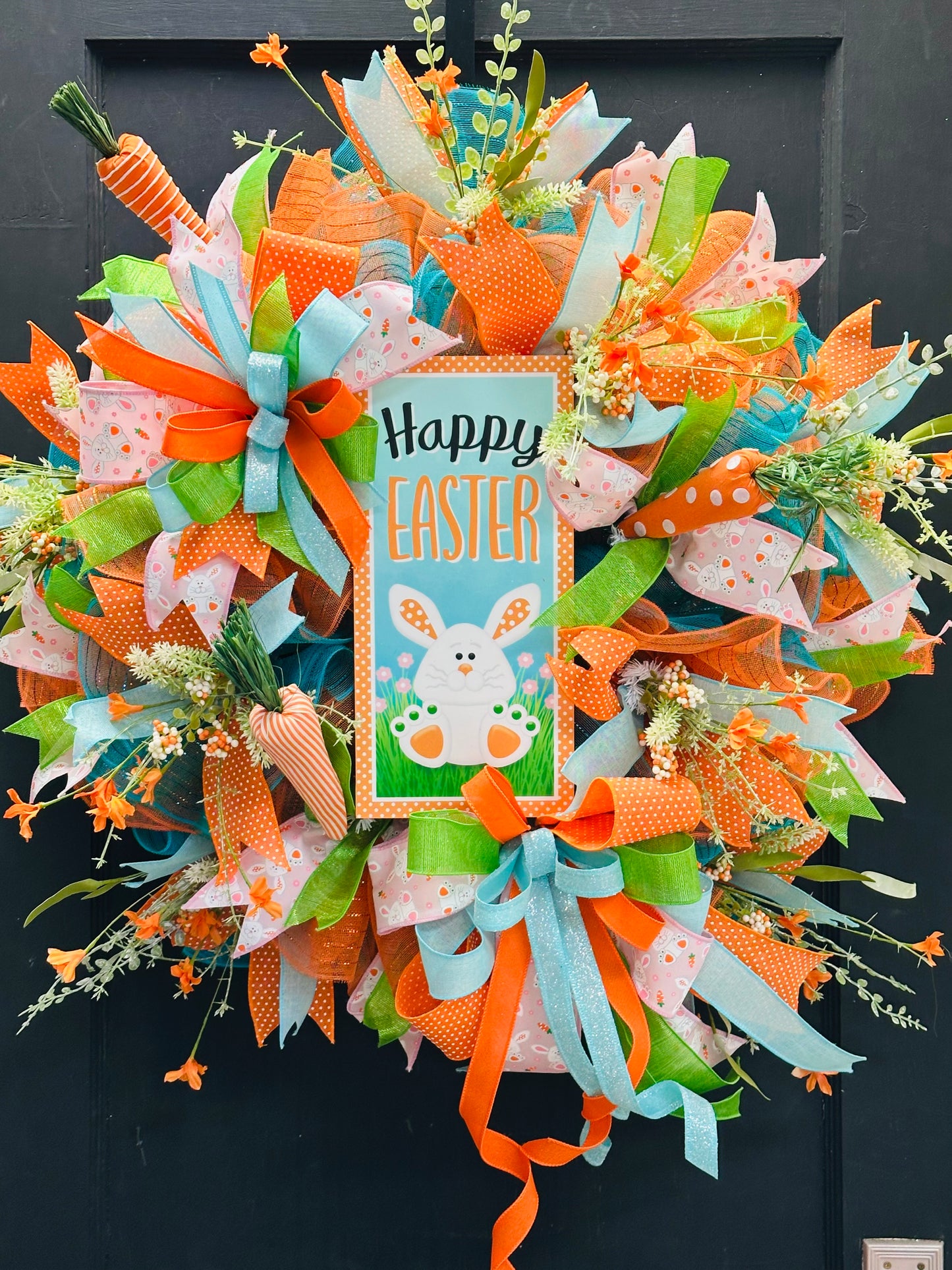 Party Kit - Happy Easter (Teal & Orange) Spring DIY Kit