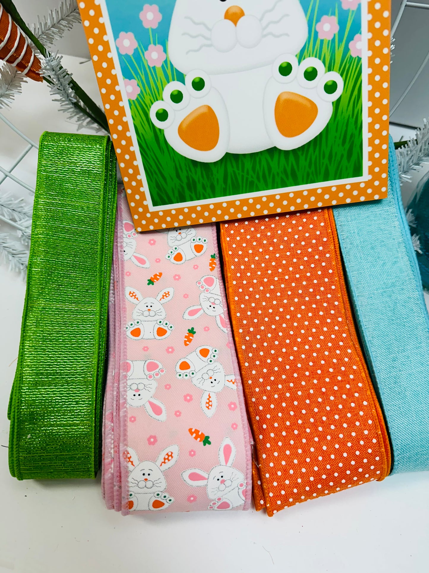 Party Kit - Happy Easter (Teal & Orange) Spring DIY Kit