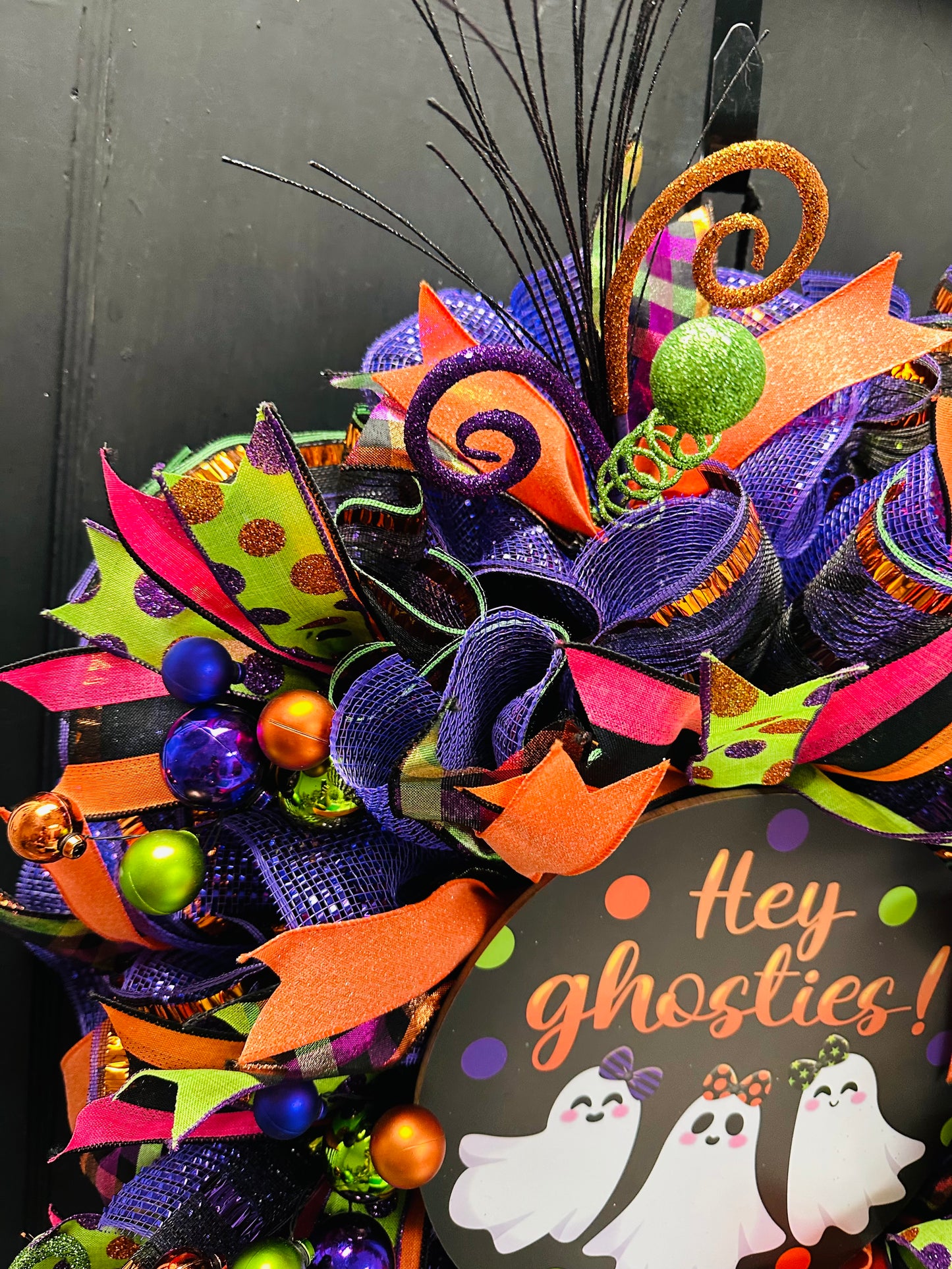 Hey Ghosties! Halloween Wreath