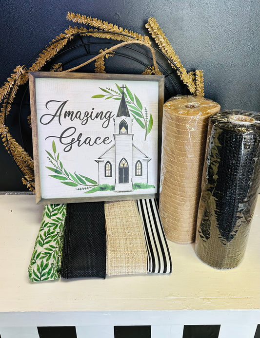 NEW Amazing Grace Everyday DIY Wreath Kit