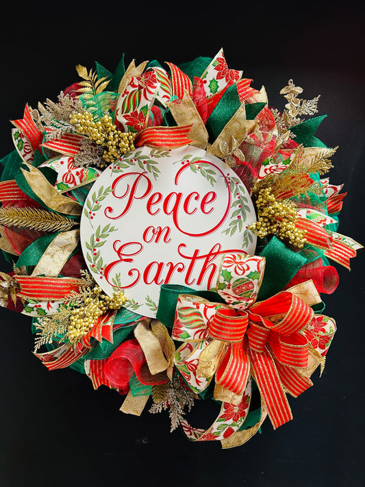 Peace on Earth Christmas DIY Wreath Kit