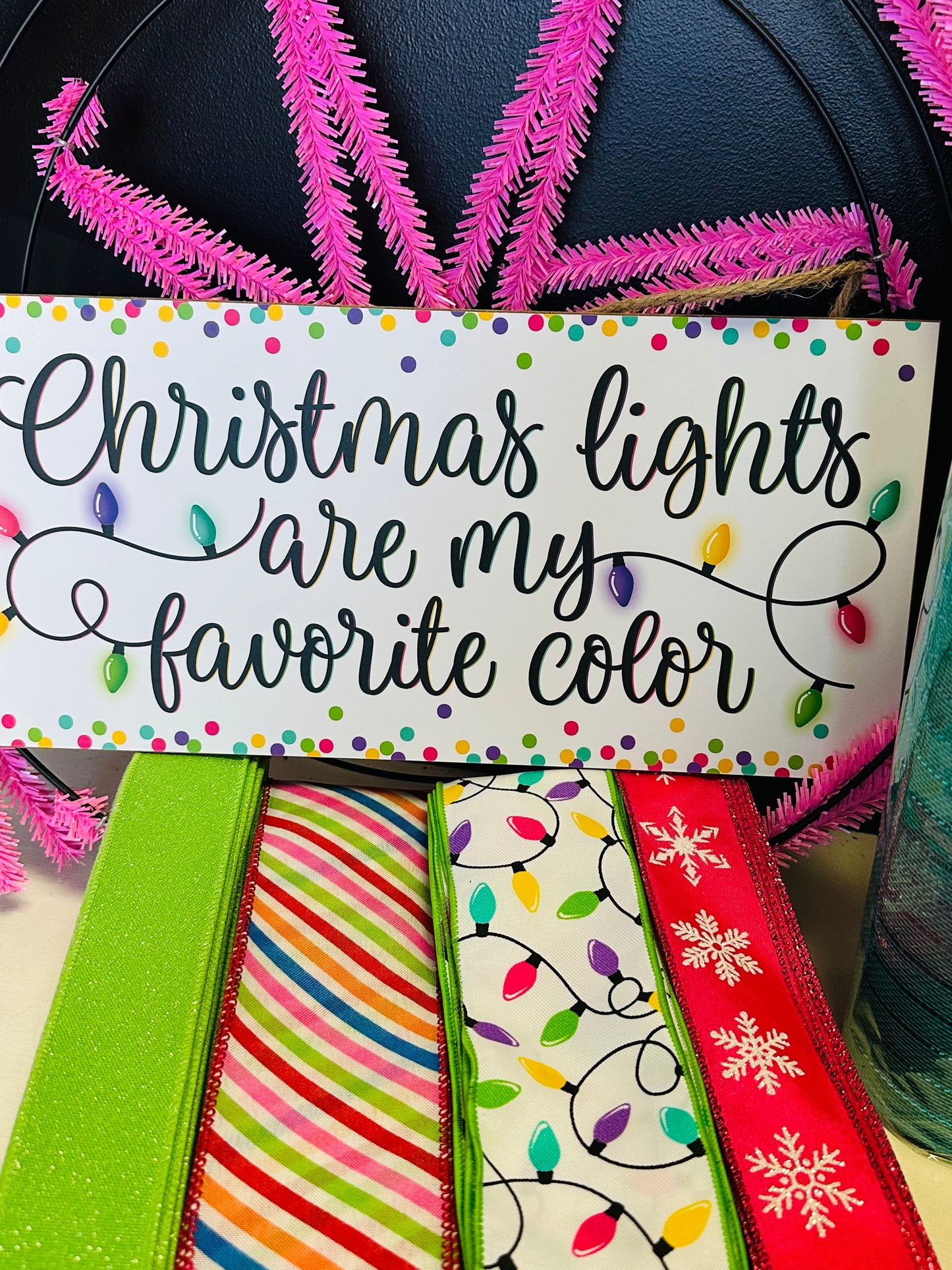 Christmas Lights DIY Wreath Kit