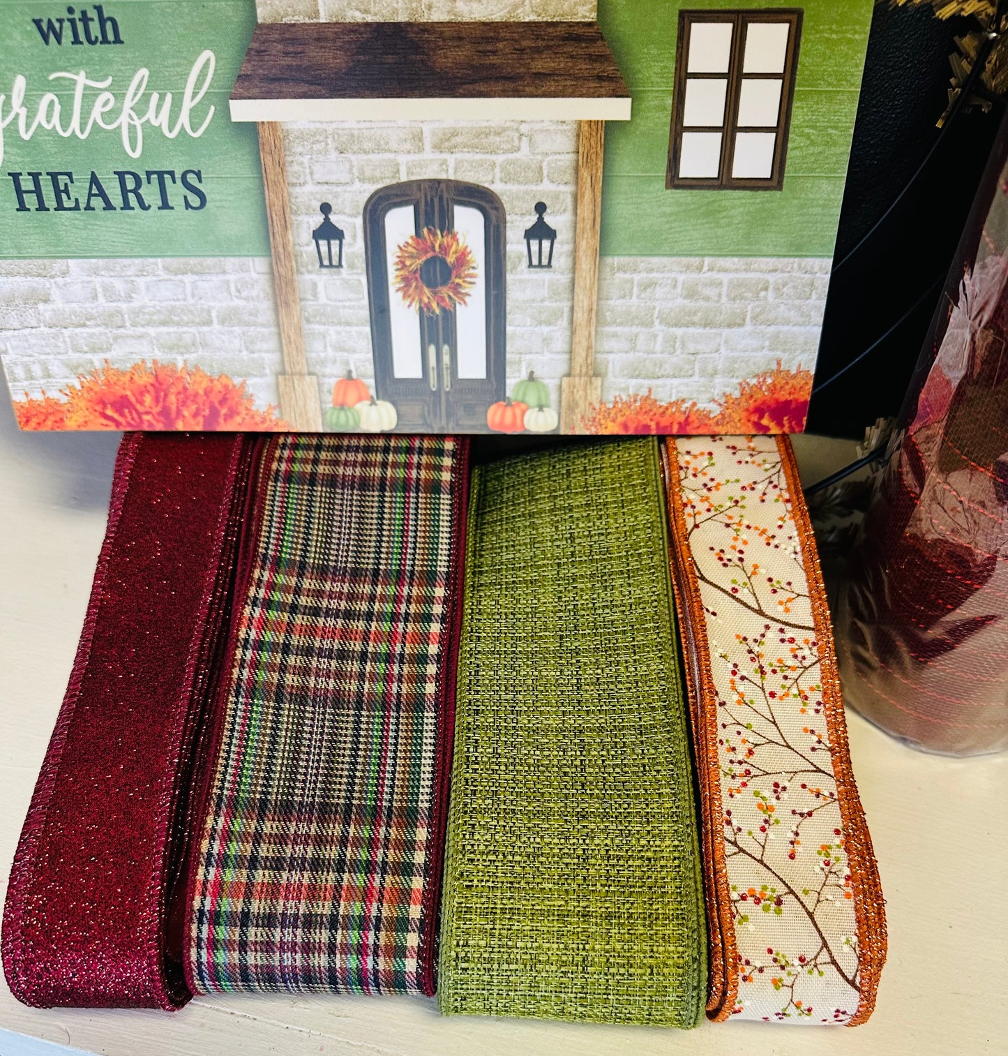 Gather Here With Grateful Hearts Fall Wreath DIY Kit
