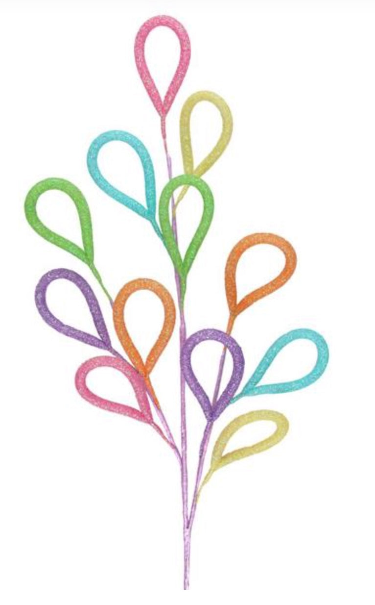 32.5"L Glitter Tubing Loop Spray