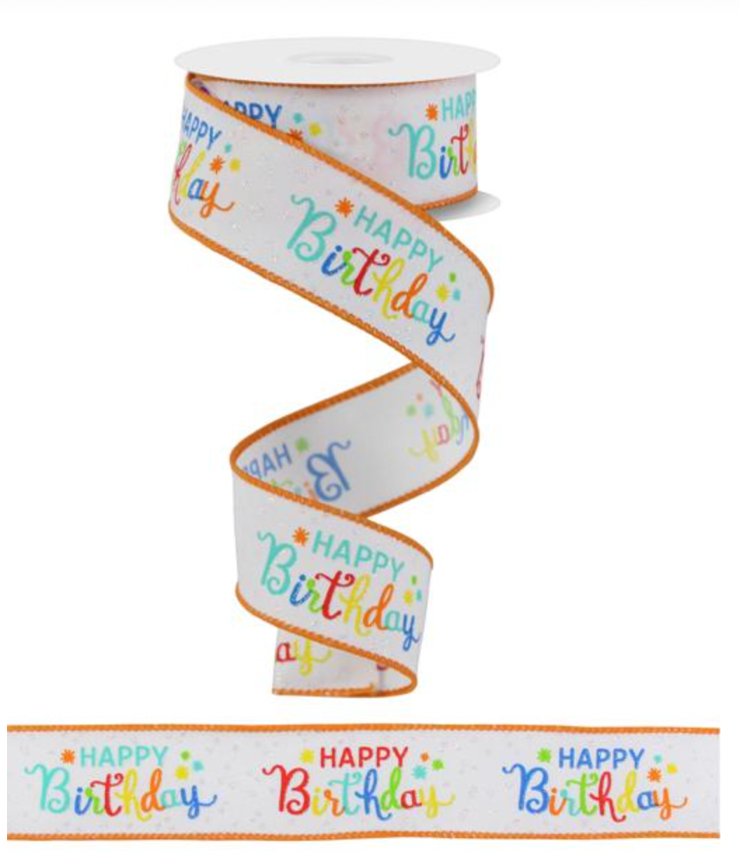 Happy Birthday Sign & Ribbon Kit