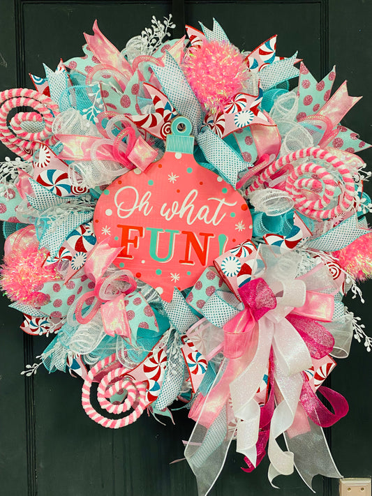 Party Kit - Oh What Fun! Christmas Winter Wreath