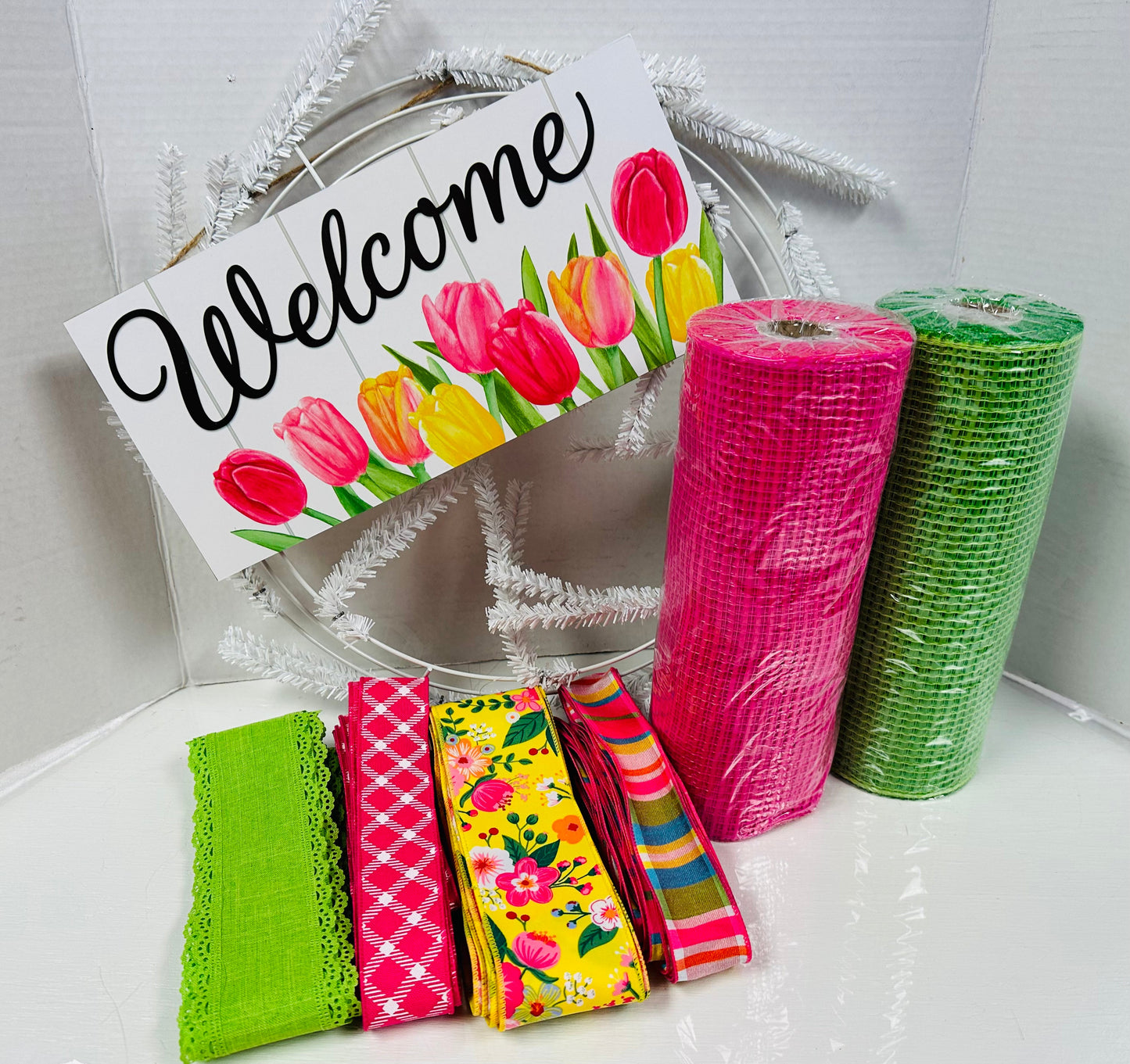 Wreath Kit - Spring Welcome (Tulips)