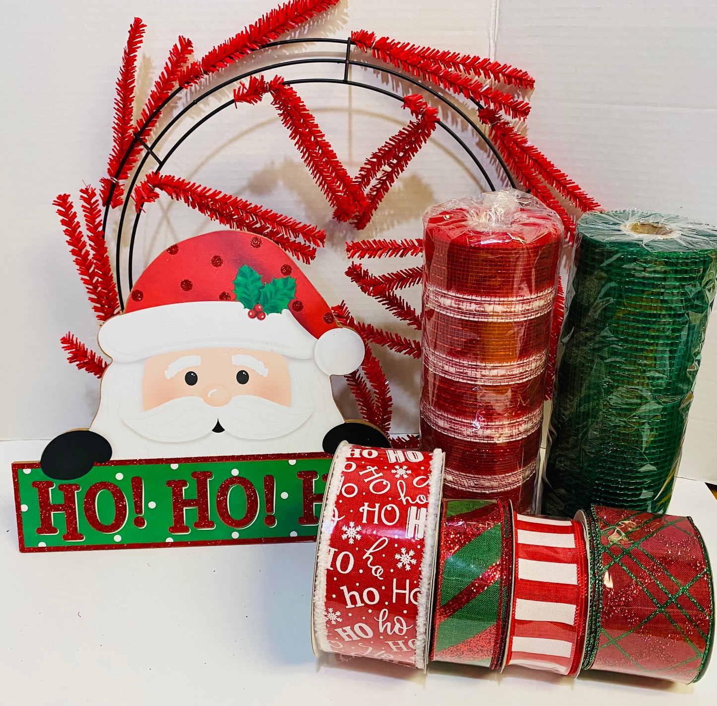 Party Kit - Ho Ho Ho Santa Christmas Winter Holiday DIY