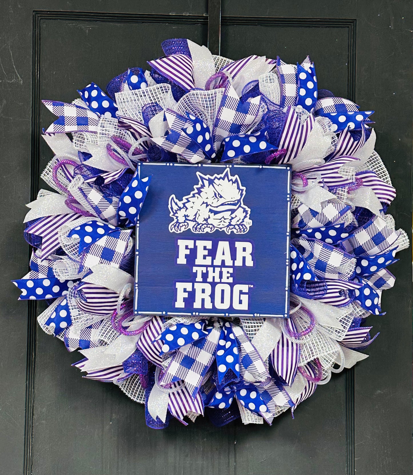 TCU Fear the Frog Wreath