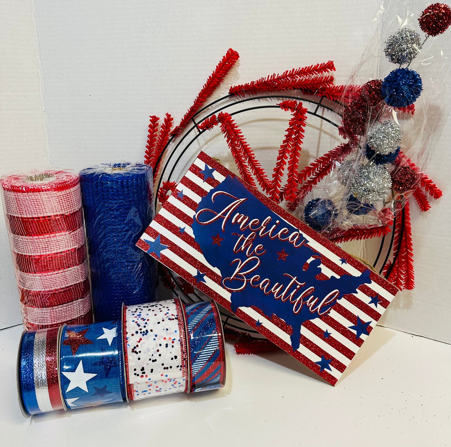 America the Beautiful DIY Wreath Kit