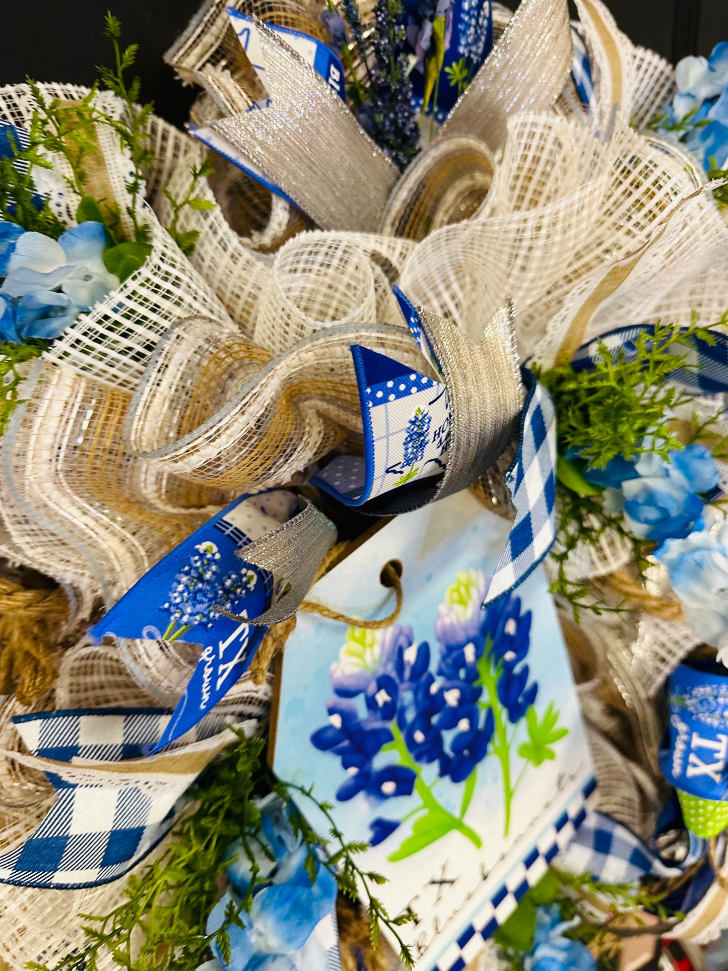 Texas Bluebonnet Wreath