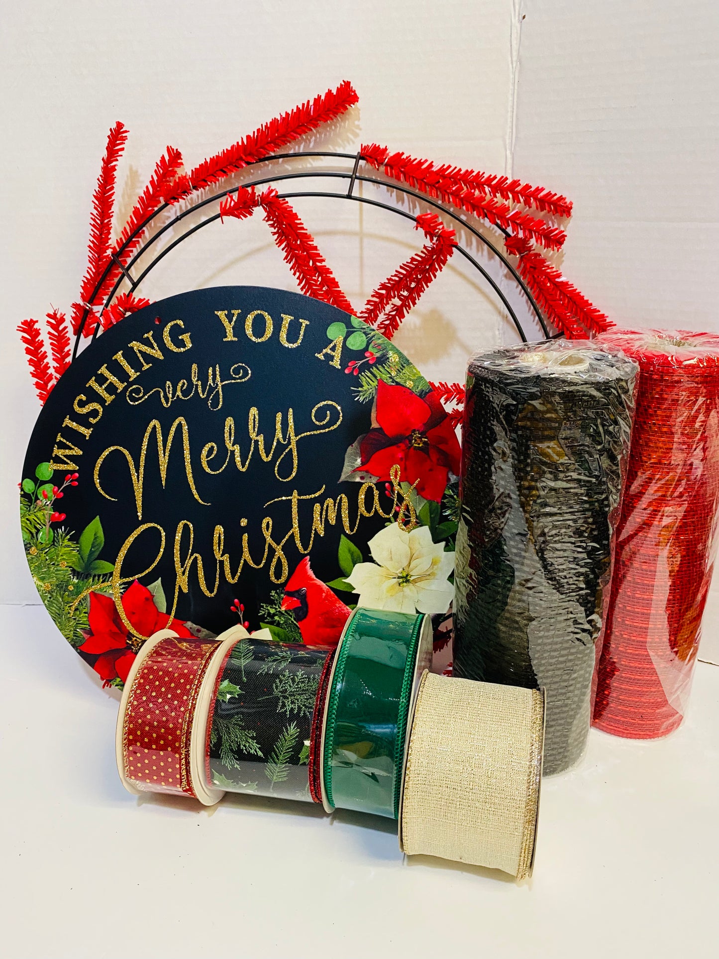Party Kit - Wishing You a Very Merry Christmas Winter Holiday DIY