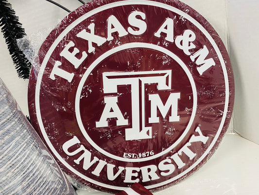 Party Kit - Texas A&M Round Seal Sign