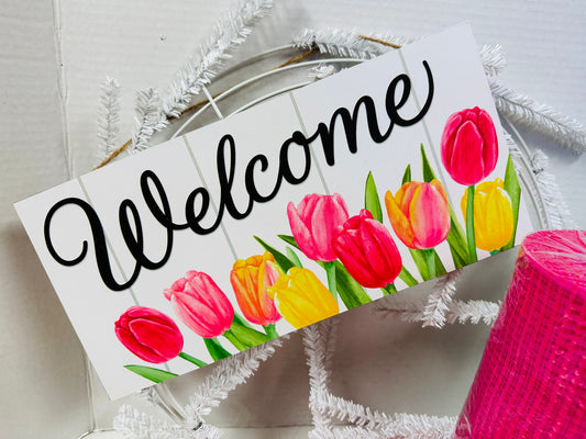 Wreath Kit - Spring Welcome (Tulips)