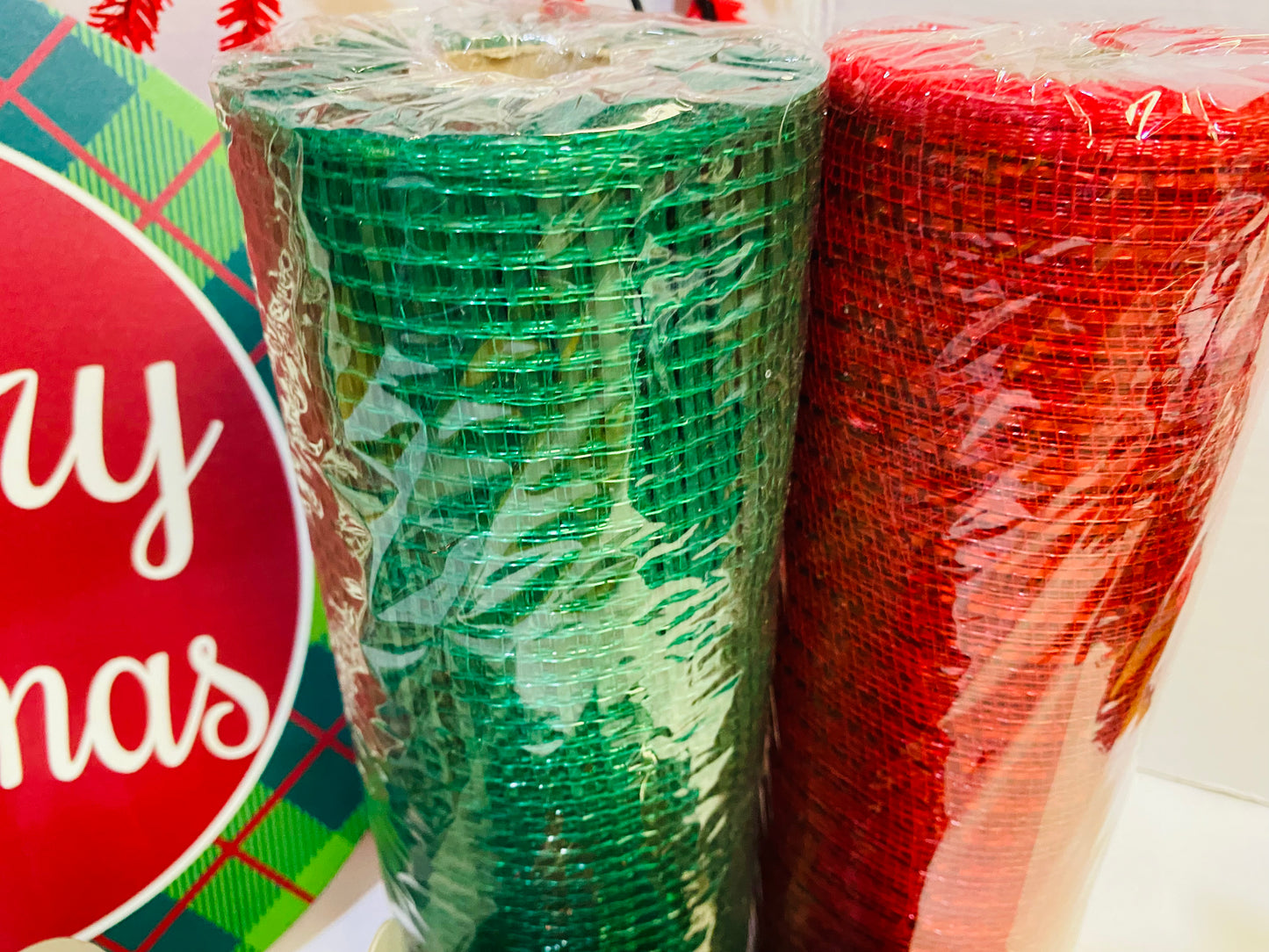 Party Kit - Merry Christmas Plaid Winter Holiday DIY