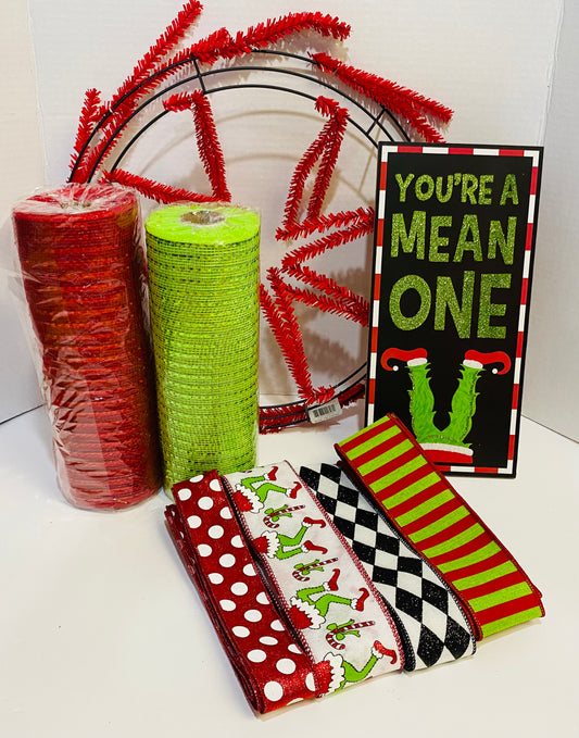 Party Kit - You're a Mean One Christmas Winter Holiday DIY