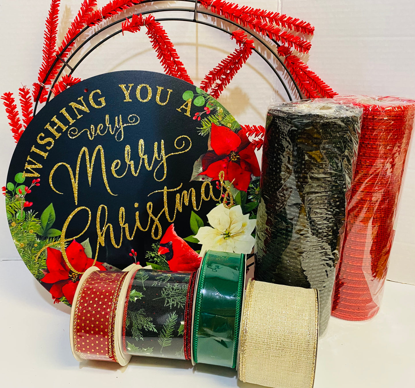 Party Kit - Wishing You a Very Merry Christmas Winter Holiday DIY