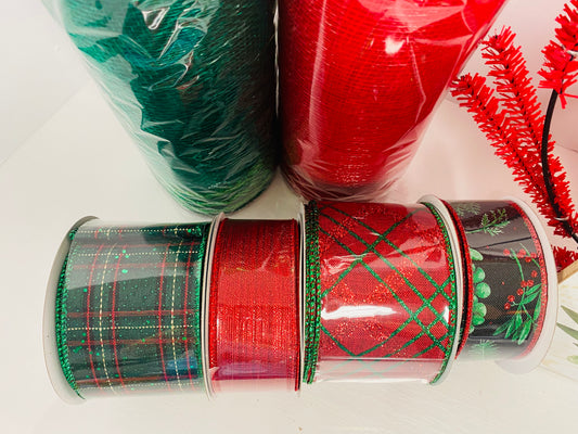 Wreath Kit - Traditional Merry Christmas