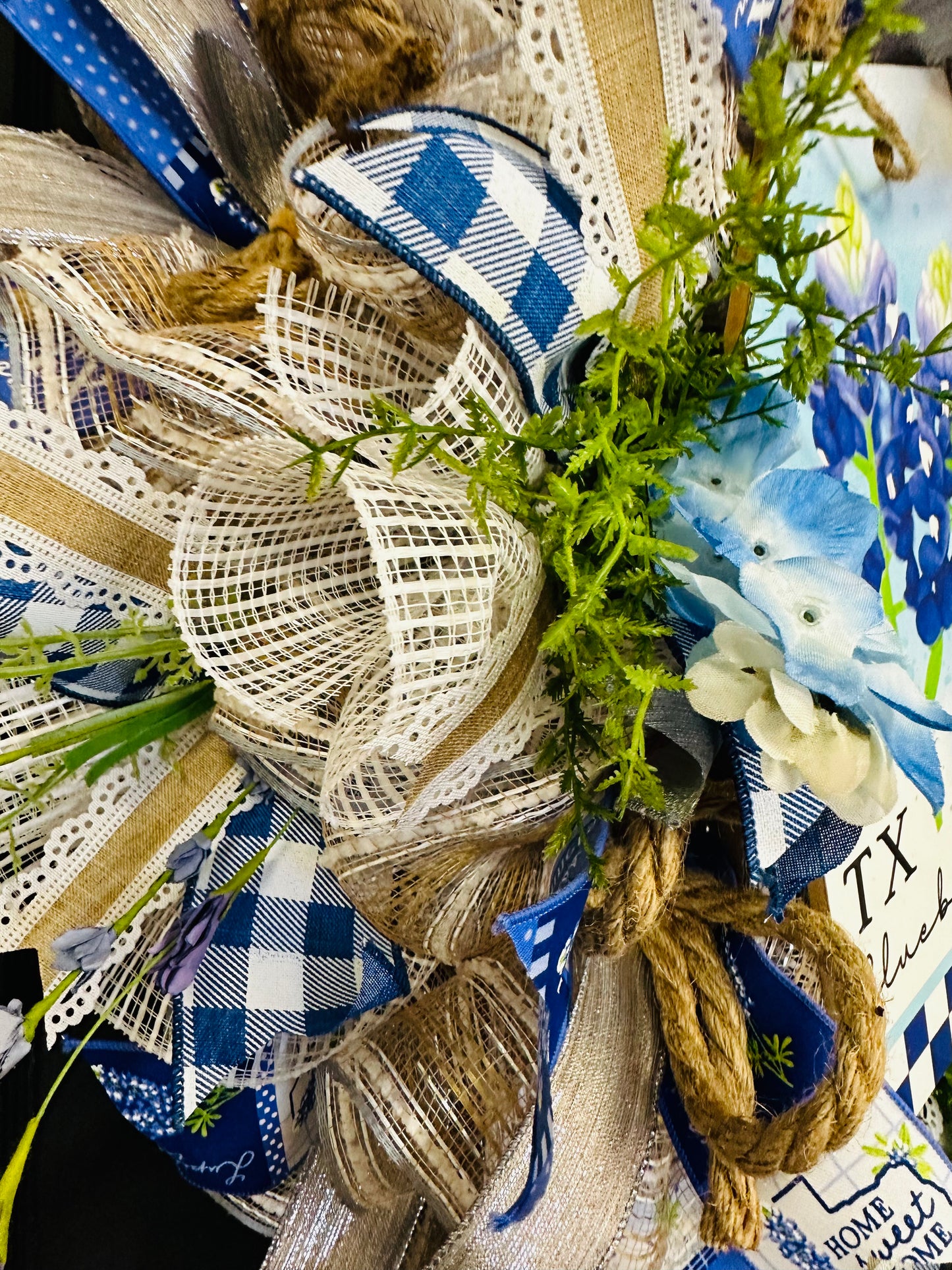 Texas Bluebonnet Wreath
