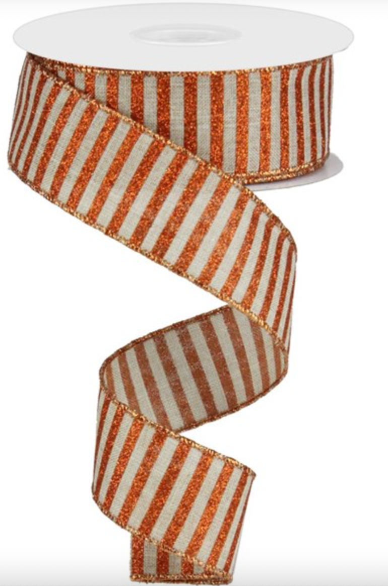 1.5"x10yd Glitter Stripe on Royal