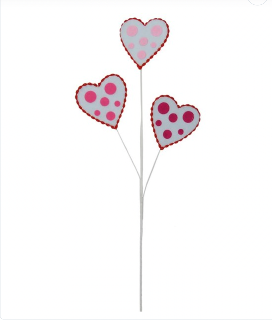 Felt Polka Dot Heart Spray