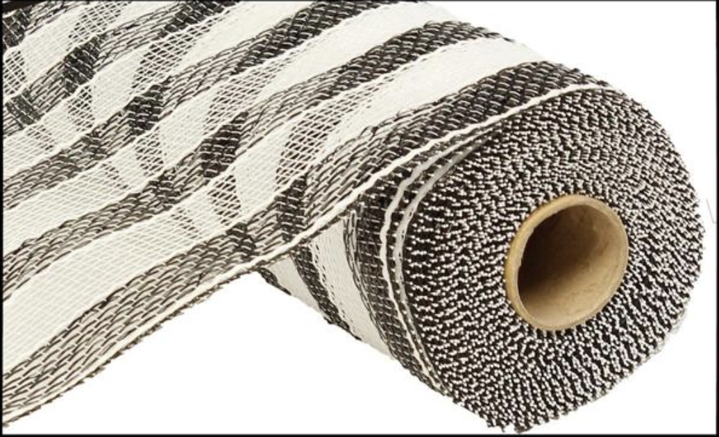 Black and White Stripe - Mesh
