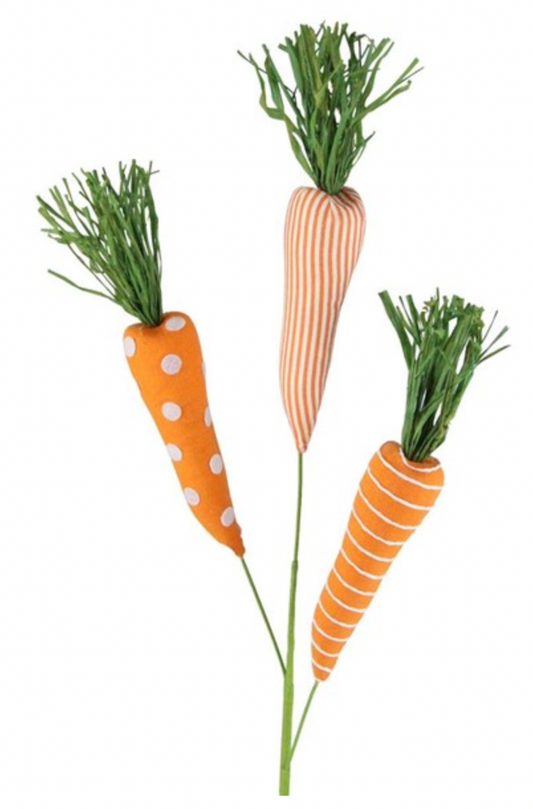 27"L Fabric Carrot Pick X3