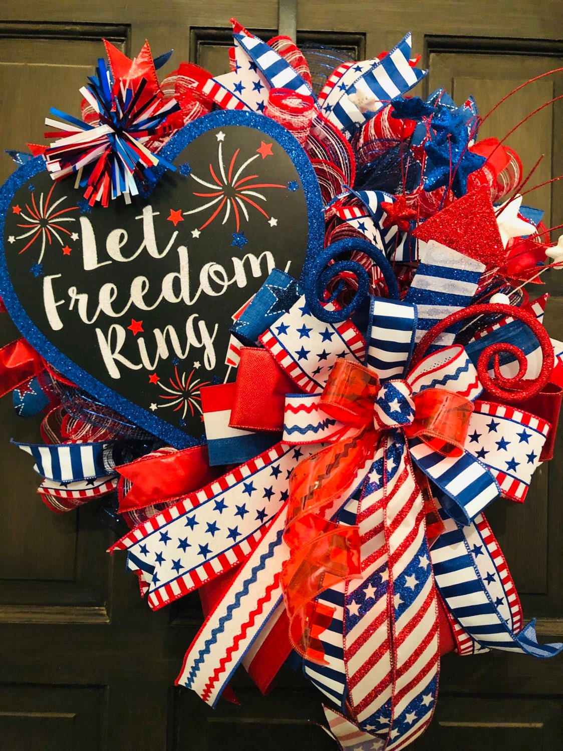 July Patriotic authentic Wreath