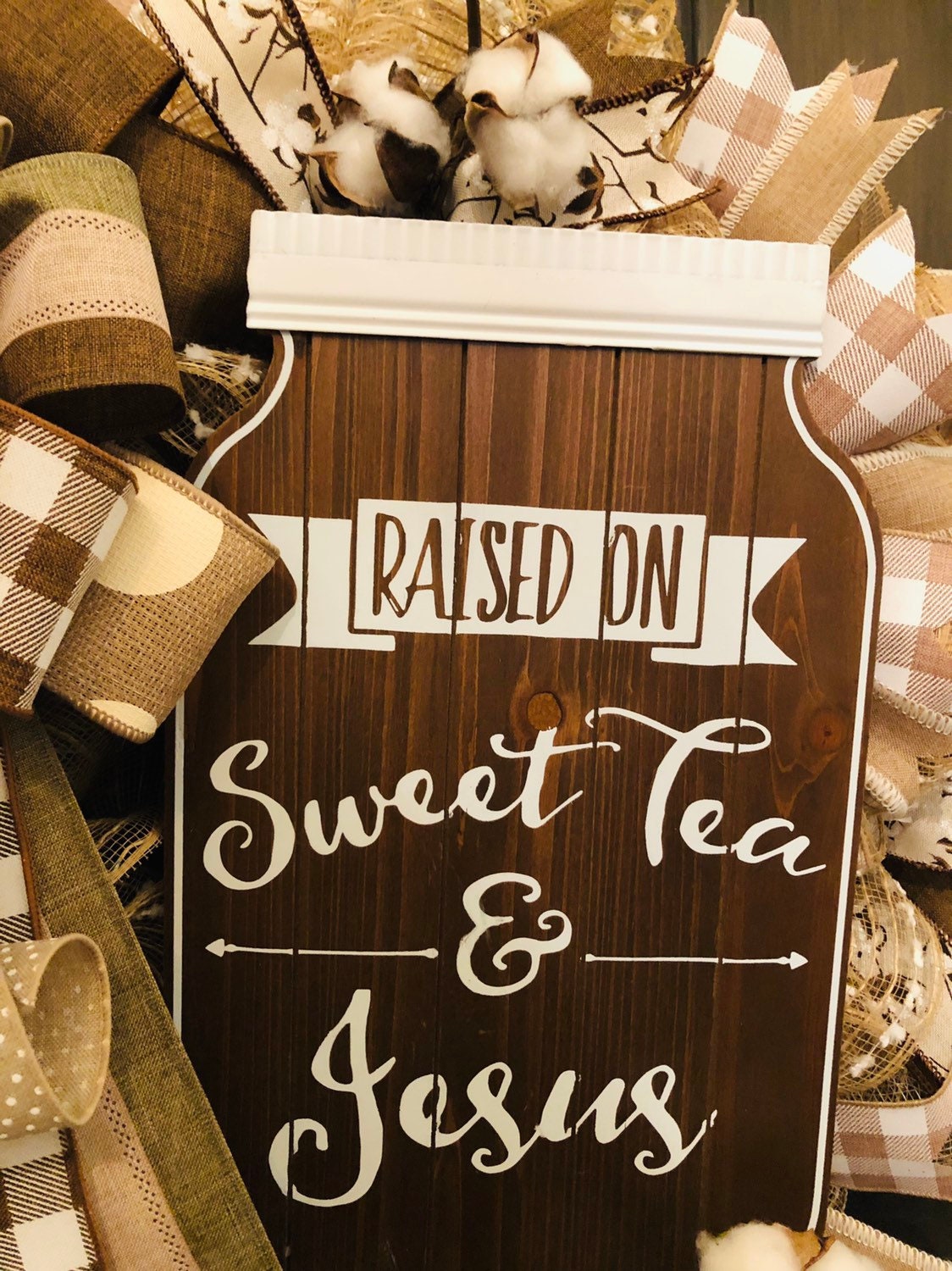 Sweet Tea and Jesus Wreath