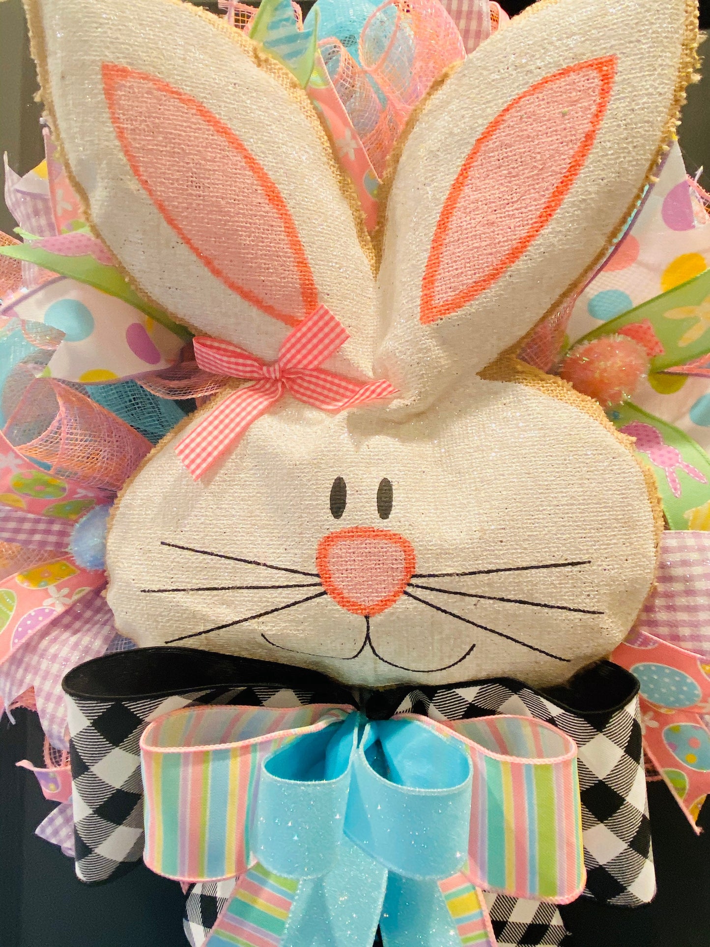 Bunny Wreath, Easter Bunny Wreath, Easter Decorations, Easter Wreath, Easter Door Decor, Spring Wreath, Easter Gifts