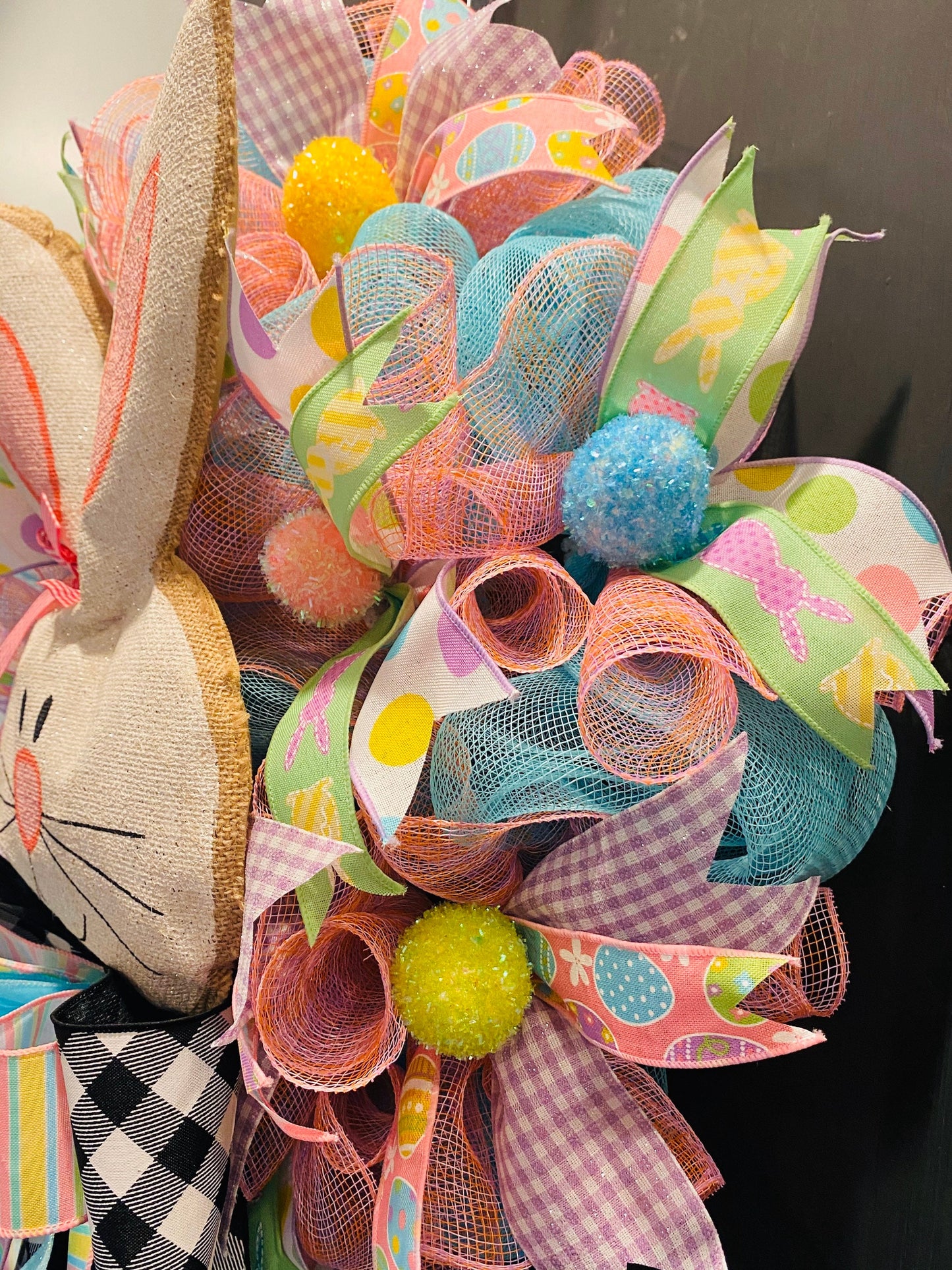 Bunny Wreath, Easter Bunny Wreath, Easter Decorations, Easter Wreath, Easter Door Decor, Spring Wreath, Easter Gifts
