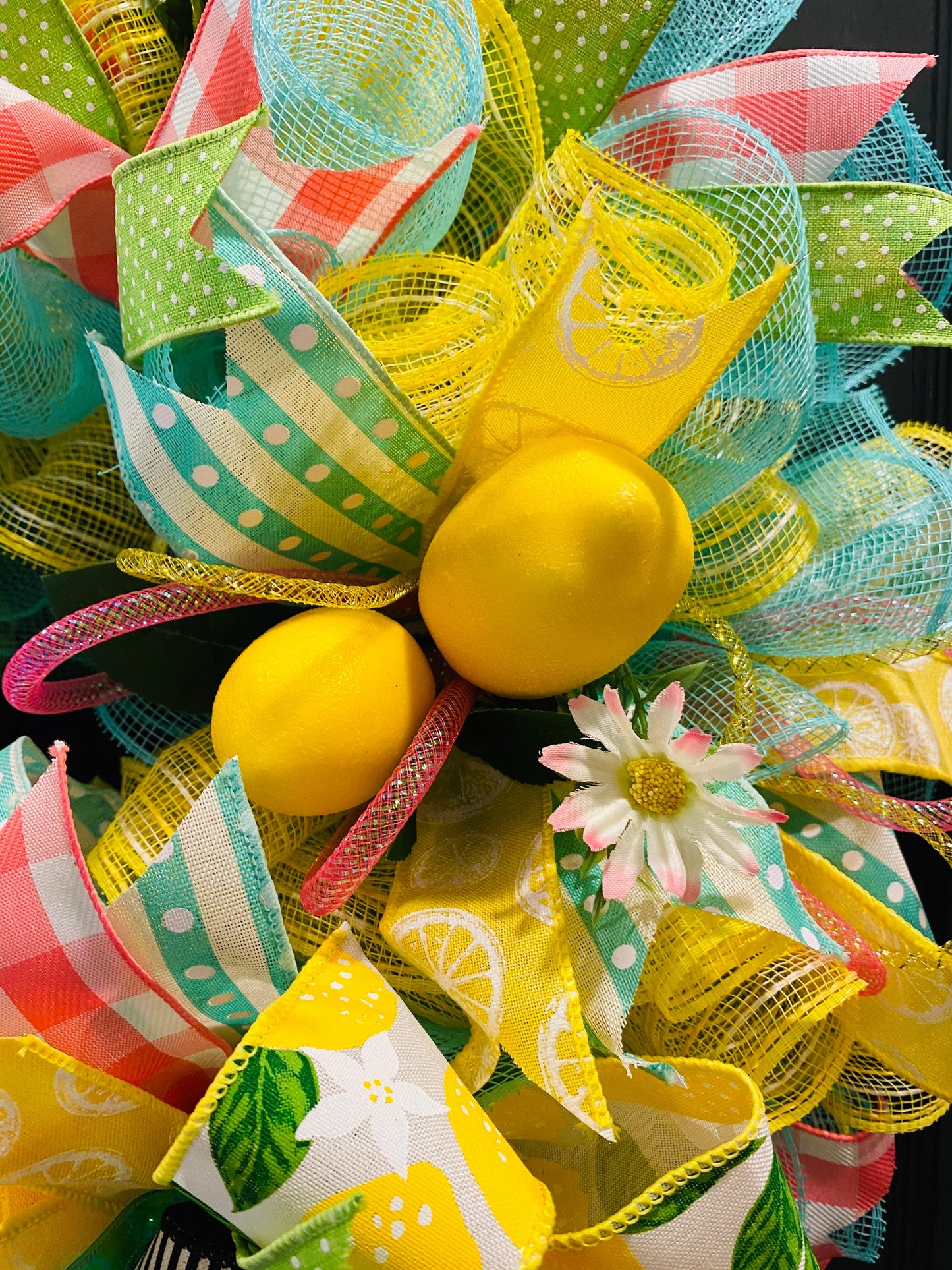 Lemon Wreath, Lemon Decor, Spring Wreath, Summer Door Decor, Facebook Live Wreath, Summer Wreath, Summer Fun Wreath
