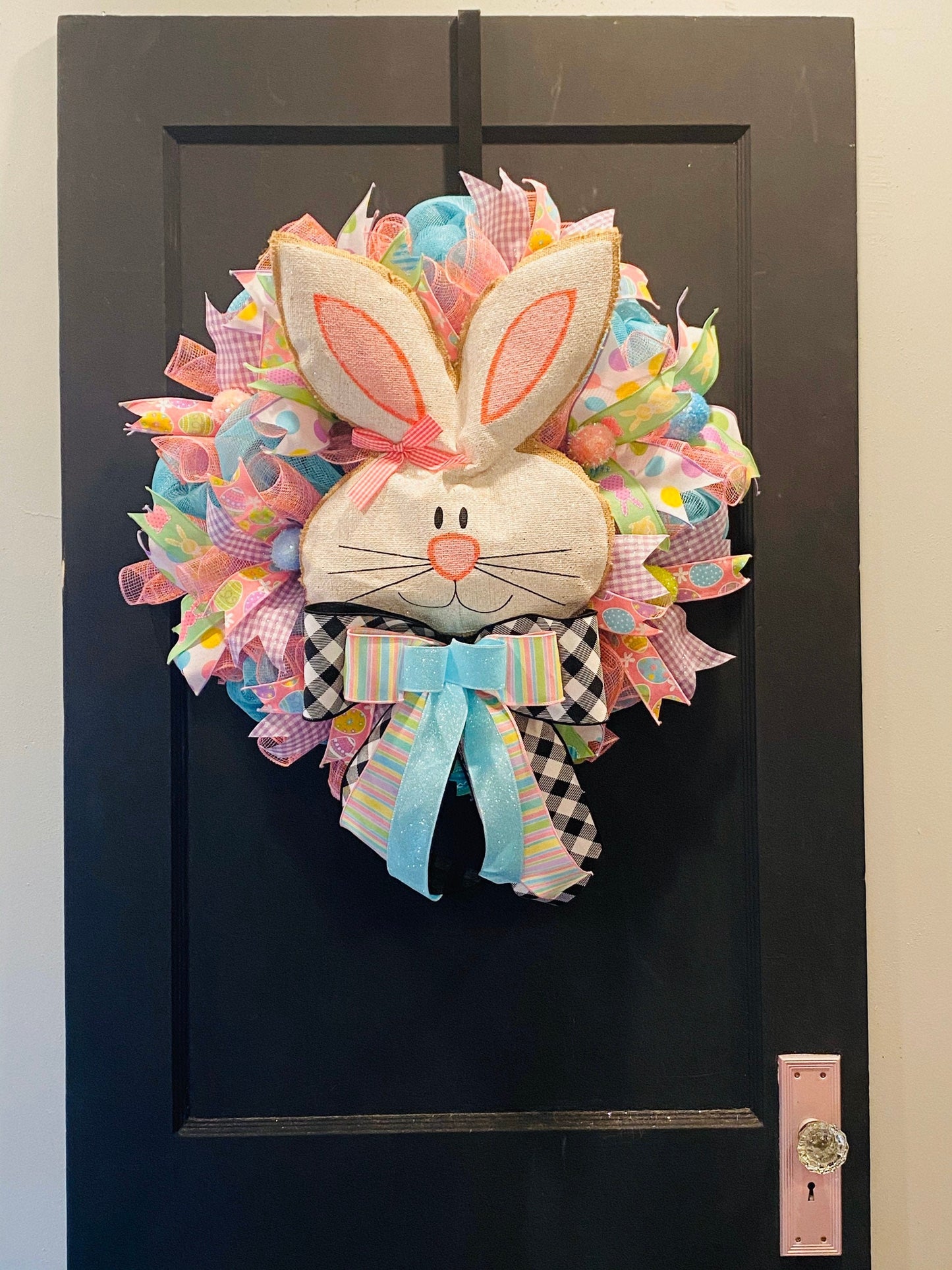 Bunny Wreath, Easter Bunny Wreath, Easter Decorations, Easter Wreath, Easter Door Decor, Spring Wreath, Easter Gifts