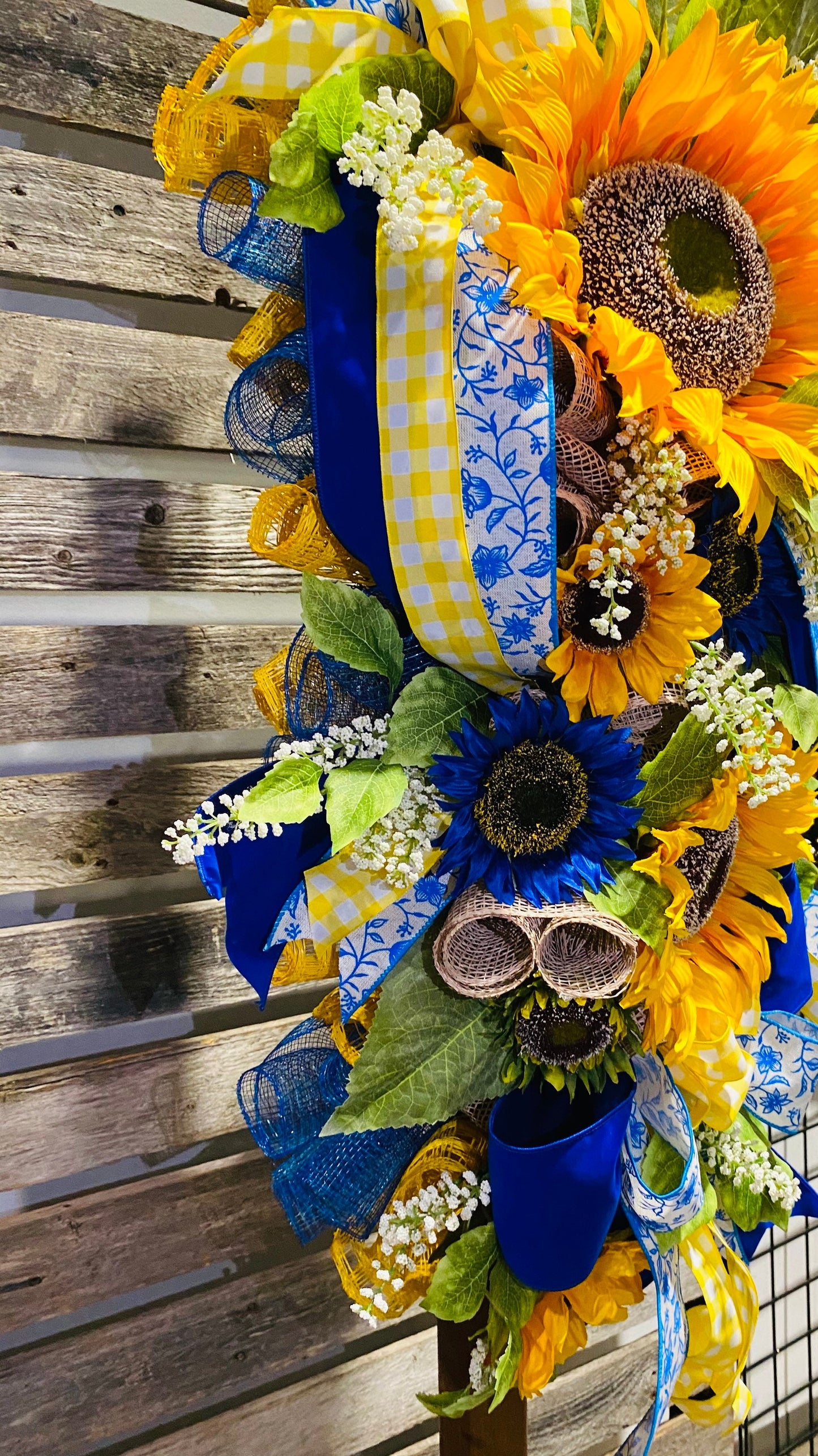 Sunflower Swag Door Hanger